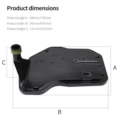 4L60E Transmission Filter Kit with Gasket Compatible with Chevy GMC Silverado 1500 Tahoe Savana Sierra Yukon Cadillac Buick Hummer Oldsmobile Pontiac Replaces 24208576 - style: 24208576
