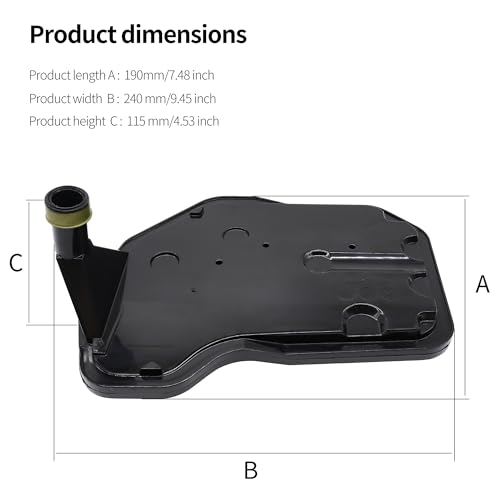 4L60E Transmission Filter Kit with Gasket Compatible with Chevy GMC Silverado 1500 Tahoe Savana Sierra Yukon Cadillac Buick Hummer Oldsmobile Pontiac Replaces 24208576 - style: 24208576
