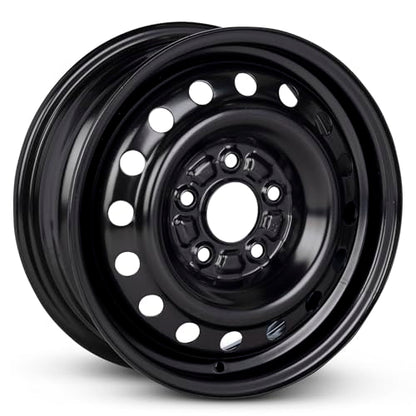 For 2007-2012 Hyundai Elantra 15 Inch Black Painted Steel Rim - OE Direct Replacement - Road Ready Car Wheel - size: Fits: 2007-2012 Hyundai Elantra - 15" x 5.5"