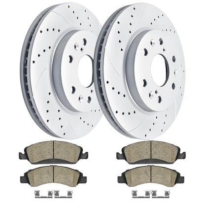 Acinoparts Front Brake Kit for Cadillac Escalade Chevy Silverado 1500 Tahoe - size: ABK00203