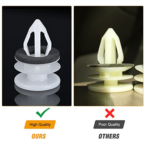 GOOACC 50PCS Door Panel Retainer with Sealer GM:11519031 Hummer H2 2003 - color: 50Pcs Door Panel Retainer