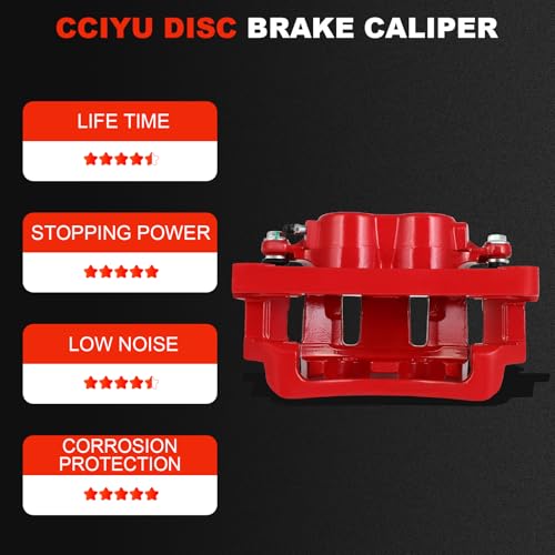 cciyu Front Right Disc Brake Caliper Assembly with Bracket 18B4790 - size: Front Right[18-B4790]