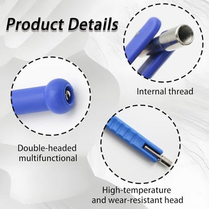 Tire Valve Stem Puller Tool, Valve Core Remover Tool, Blue - color: Blue