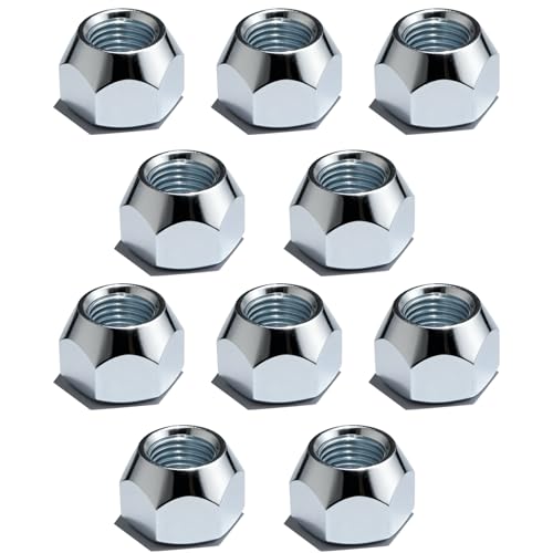 10pcs 1/2''-20 Trailer Lug Nuts, Zinc Plate - size: 10pcs lug nuts