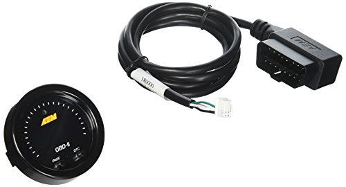 AEM X-Series 52mm OBD II Digital Gauge View Engine Parameters Codes CEL Black