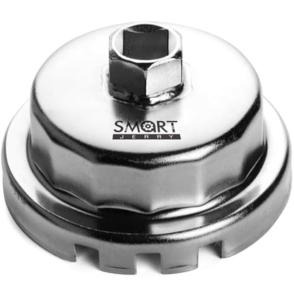 SMART JERRY 64mm 14 Flutes Oil Filter Wrench Compatible with Toyota, Lexus