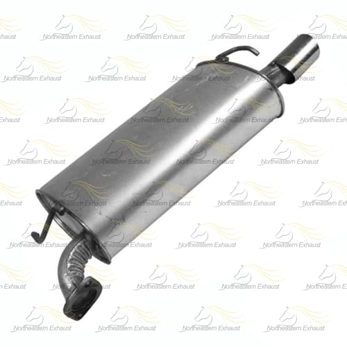 Exhaust Resonator and Muffler Compatible with Toyota Solara 1999-2001 2.2L | Northeastern Exhaust | Includes Clamp, Gaskets, Hanger and Bolt Kit | Direct-Fit Replacement