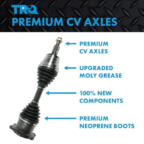 TRQ Front 2 Piece CV Axle Shaft Assembly Set - style: CSA72980