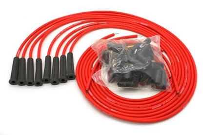 Pertronix 808480 Flame-Thrower 8mm Spark Plug Wires Set, High Performance, Universal Fit 180 Degree, 8 Cylinder, Red - color: Red