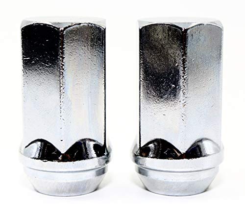 Set of 24 Veritek 14x1.5mm 1.75 Inch 45mm Overall Length 7/8 22mm Hex Duplex Chrome Acorn Lug Nuts for Cadillac Chevy Chevrolet Dodge GMC Nissan RAM Toyota Aftermarket Custom SUV Truck Wheels