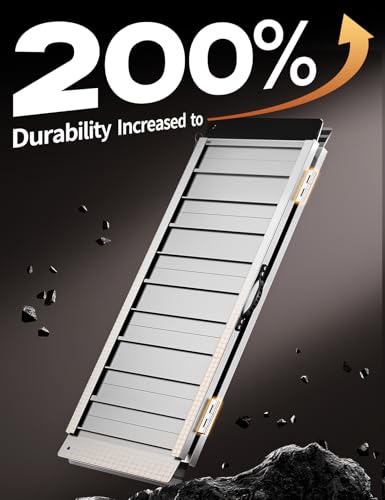FACHNUO 3FT Portable Wheelchair Ramp for Home Steps, Non-Skid Aluminum Ramp - size: 3FT(Using height 3-9'')