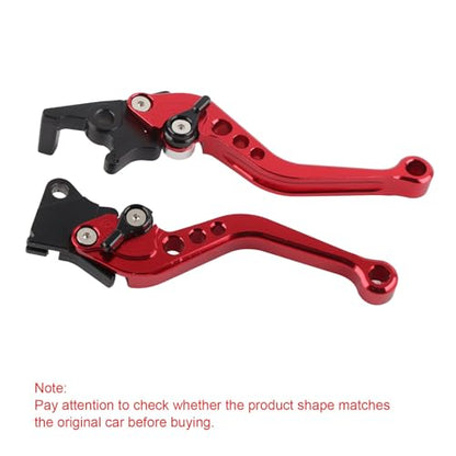 BAFOVY Zerone CNC Aluminum Motorcycle Brake and Clutch Lever Handles, Red - color: Red