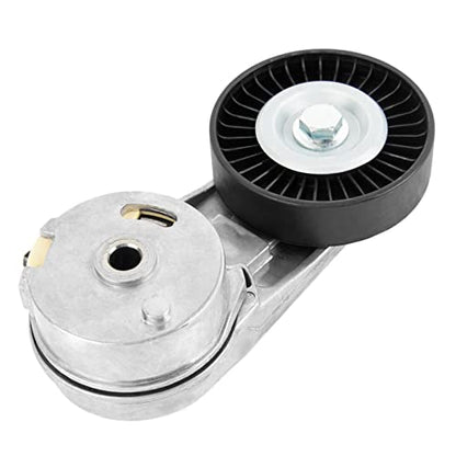 KAX 38177 Belt Tensioner Assembly with Pulley for Equinox, Malibu, Terrain, Cobalt, HHR, Verano, Ion, Cavalier, Vue, G6, Solstice, Classic, Aura, Sky, Regal, G5, L200, 9-3, LaCrosse, Alero, Sunfire - size: 38177