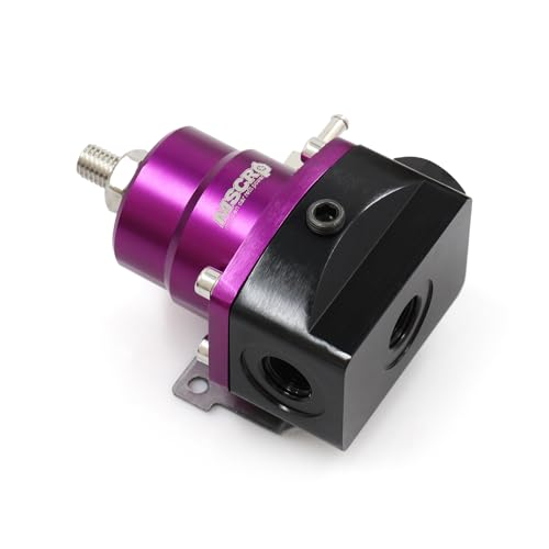 Universal EFI Fuel Pressure Regulator Kit with 0-160psi Fuel Pressure Gauge - color: PURPLE