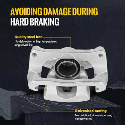 KUSATEC 18B5397 18B5396 Disc Brake Caliper with Bracket fit for Ford F-150 Lobo 2012-2016; Both Left and Right side
