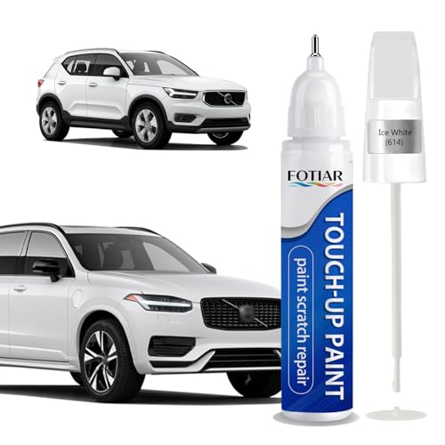 Touch Up Paint for Volvo Ice White 614 Paint Code Scratch Repair - color: Ice White (614)