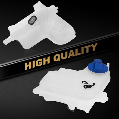Partsflow 603-098 Coolant Reservoir Tank W/Cap Compatible With 2002-2006 Audi A4 Quattro / 2002-2005 A4 / 2002-2004 Audi A6 Quattro 3.0L/2.7L 8E0121403A - color: 603-098