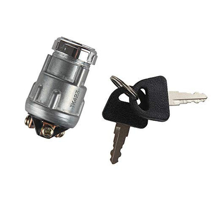 Ignition Starter Switch with 3 Position 3 Connection Terminal 2 Keys Replacement for Car, Moto, Tractor, Forklift, Truck, Scooter, Trailer, Agricultural,Modified Car Pit Quad Go Kart UTV Moped Buggy - color: JK423 (3 Terminal )