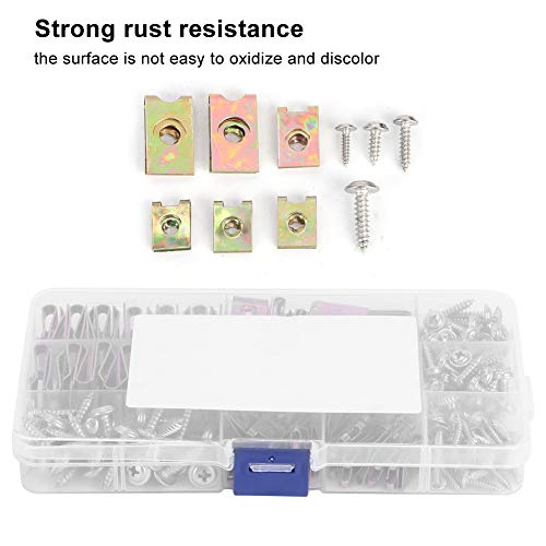 Watris Veiyi Auto Car U Clip, 200Pcs Screw Clips with Screws