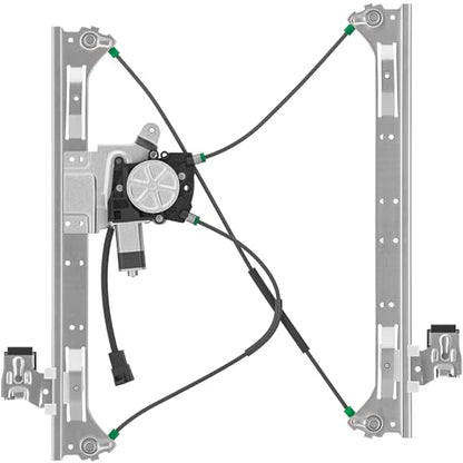 Front Passenger Side Power Window Regulator with Motor (2 Pins) Fit for 2004-2007 Buick Rainier, 2002-2009 Chevrolet Trailblazer, GMC Envoy, Isuzu Saab Oldsmobile Bravada, 741-691 - size: Front Passenger (RH)
