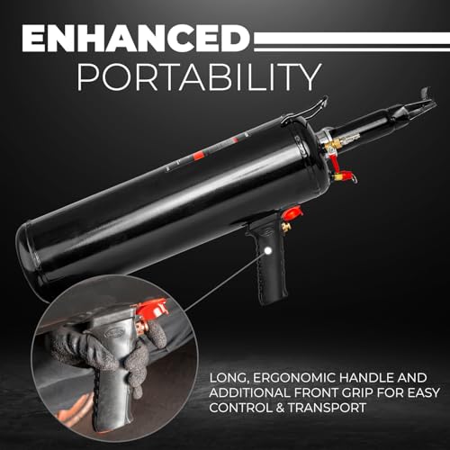 XtremepowerUS Tire Bead Seater, 12L/3.2 Gallon Air Tire Bead Blaster, 116 PSI Portable Tire Inflator, Handheld Bead Seater, Build-in Piston Valve - size: 3.2 Gal/12 L