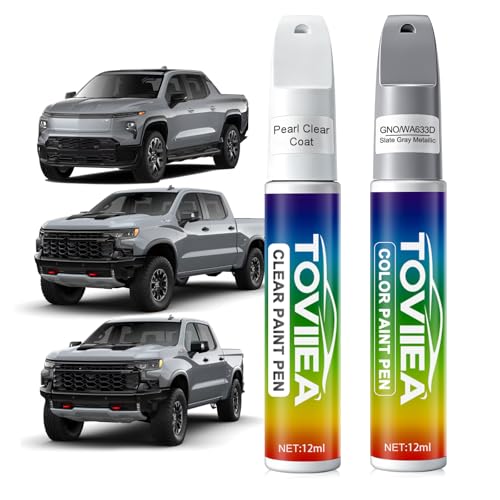 Slate Gray Metallic(GNO/WA633D) Touch Up Paint for Chevrolet - color: (GNO/WA633D)Slate Gray Metallic for 2026 Silverado/2025 Silverado/2024 Silverado/2026 Silverado EV/2025 Silverado EV