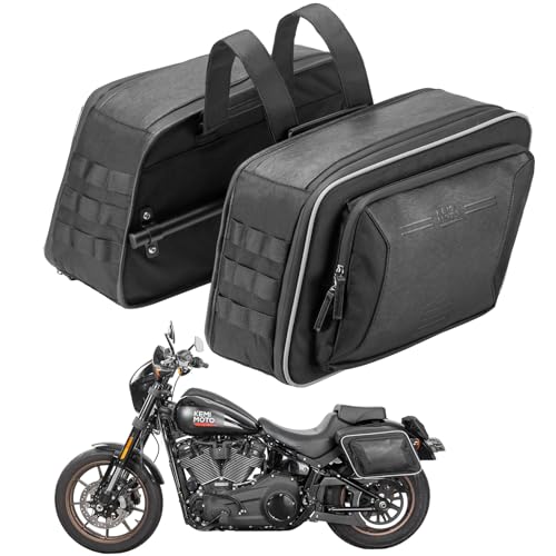 KEMIMOTO Motorcycle Saddlebags Expandable 22-30L (11-15Lx2)