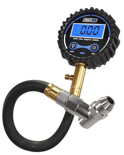 Digital Tire Pressure Gauge 200 PSI - Accurate Air Pressure Gauge for Tires - size: 3х1.4х18
