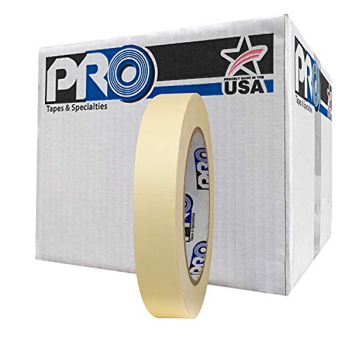ProTapes Pro 795 Crepe Paper General Purpose Masking Tape, 60 yds Length x 3/4" Width, Tan (Pack of 48) - size: 3/4" (Pack of 48)