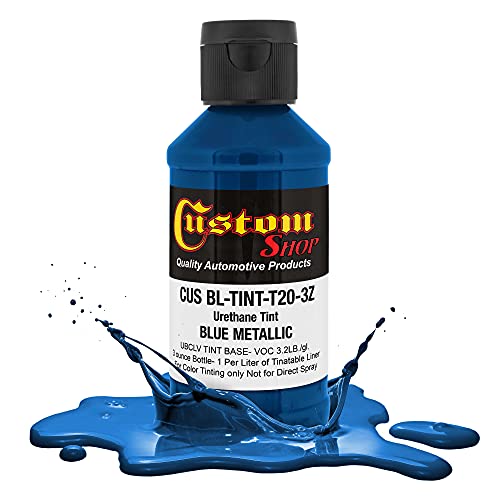 Custom Coat 3 Ounce, Blue Metallic, Bed Liner Tint Concentrate - color: Blue Metallic, size: 3-Ounce (Pack of 1)