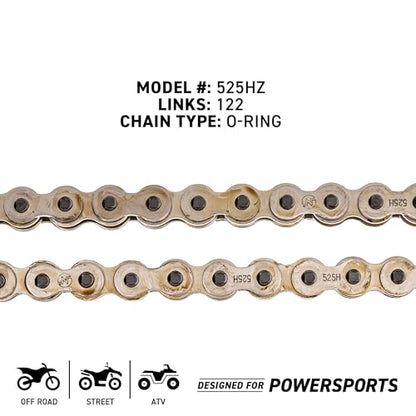 NICHE Drive Sprocket Chain Combo for Honda VT750C VT750CD VT750C2 Front 17 Rear 41 Tooth 525HZ Standard 122 Links - size: Standard Chain