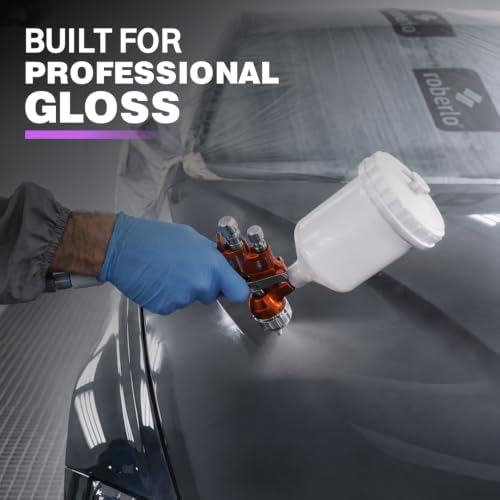 Roberlo Unix 150HS Clear Coat with P5000 Hardener - High Solids Automotive Clear Coat, Fast Drying, High Gloss Finish - Professional Car Paint Clear Coat Kit - 5L Clear + 2.5L Hardener