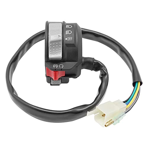 M MATI Start Stop Headlight Switch & Ignition Key Switch for Yamaha Warrior 350 Grizzly 600 1996-2001 Big Bear 350 Wolverine 350 1995-2001 Kodiak 400 1993-1999 Moto-4 350 1995