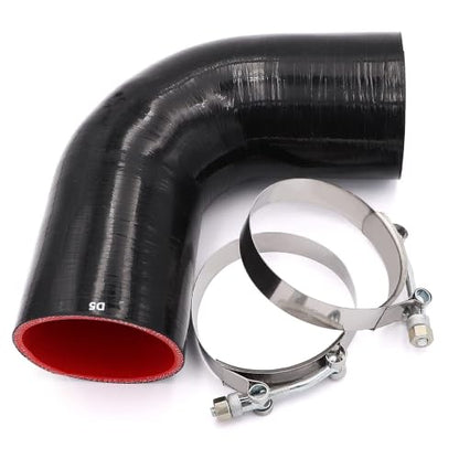 90 Degree Elbow ID 3.5 inch (89mm) Silicone Coupler Hose 4-Ply - size: ID 3.5"
