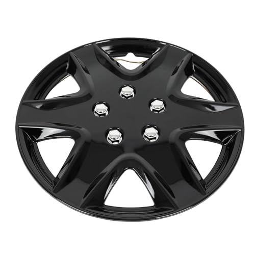 OCPTY 15" Hubcaps, Durable and Reliable Automotive Wheels Easy to Install - color: Black, size: 15"