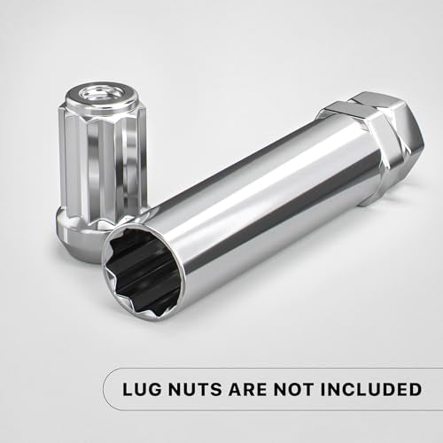 White Knight 3800A10 Ten Spline Key Adapter to Unlock 20mm Outside Diameter 10 Spline Lug Nuts - Fits 3/4" & 13/16" Hex Wrench - size: 3/4" & 13/16" Hex, style: 10 Spline