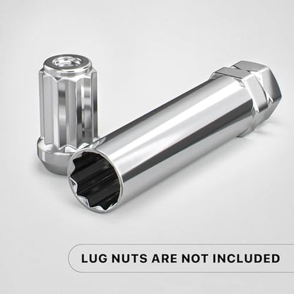 White Knight 3800A10 Ten Spline Key Adapter to Unlock 20mm Outside Diameter 10 Spline Lug Nuts - Fits 3/4" & 13/16" Hex Wrench - size: 3/4" & 13/16" Hex, style: 10 Spline