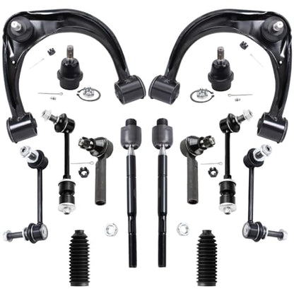 Detroit Axle - Front End 14pc Suspension Kit for 2003-2009 Toyota 4Runner - size: 14CS1300192/14PC