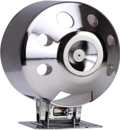 RACETECH 85mm Universal Single Gauge Mounting Cup & Stand – Chrome - color: Chrome, size: 85mm (3-3/8")
