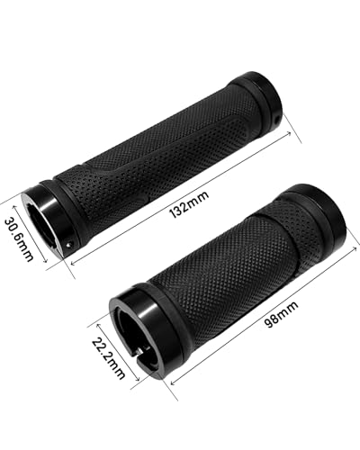 Bike Handlebar Grips, Replacement Bicycle Grips, Bike Handle Bar Wraps for Mountain, MTB, BMX, Beach Cruiser, Kids Bikes, Soft Non-Slip-Rubber Hand Grip Comfortable Ergonomic - style: Long/Short Versions