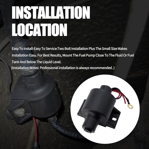 12-427 32 GPH Mighty Mite Electric Fuel Pump 12V 4-7 PSI - style: ‎12-427