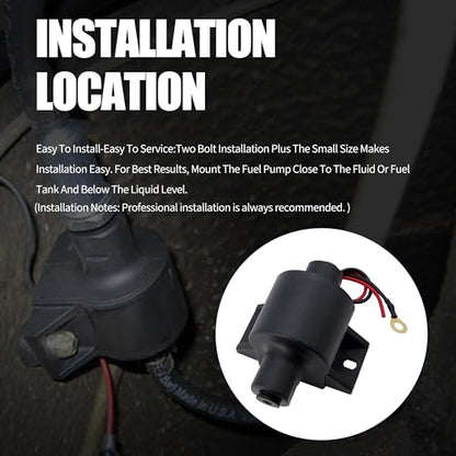 12-427 32 GPH Mighty Mite Electric Fuel Pump 12V 4-7 PSI - style: ‎12-427