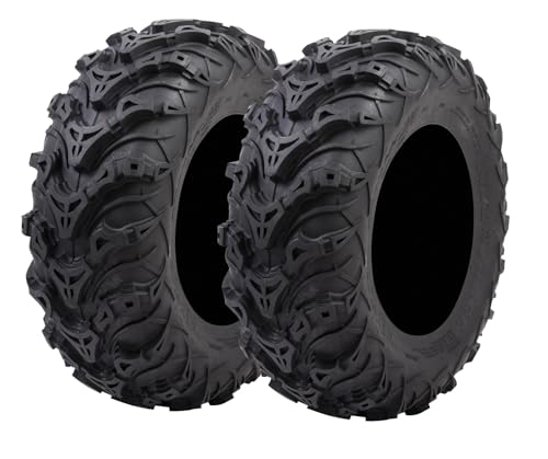 Tusk Mud Force ATV/UTV Tire Set – 25x8-12 Off-Road Utility Tires – Set of 2 - size: 25x8-12