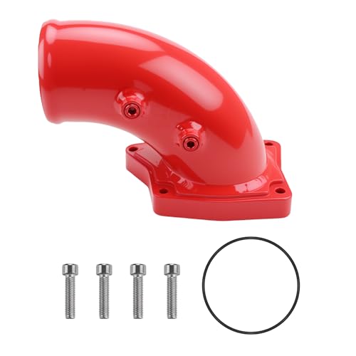 DOCAS Turbo Intercooler Pipe Kit and Intake Elbow, Red - color: Pipes & Elbow - Red