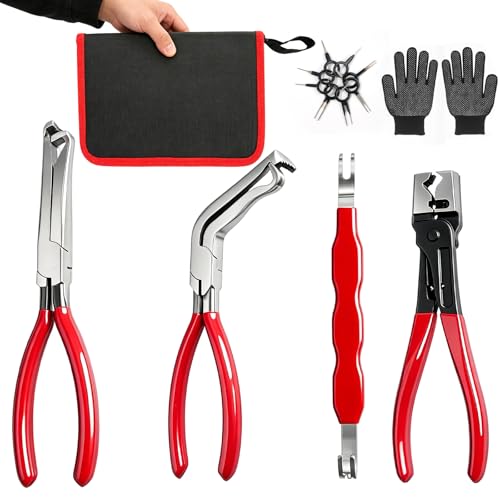 6-Pcs Electrical Disconnect Pliers Set for Cars, Auto Connector Tool
