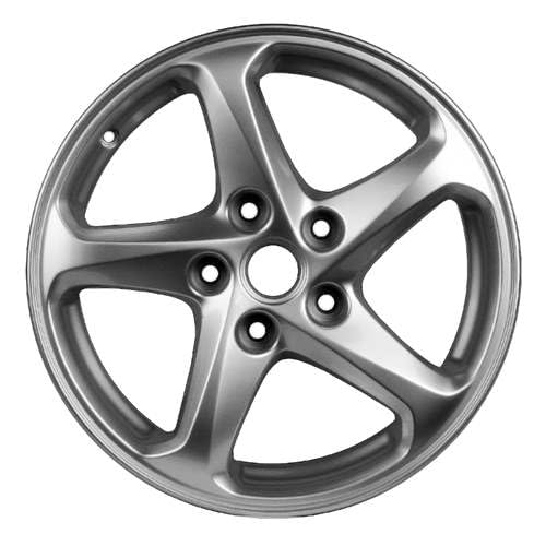 16x7 Aluminum Wheel Rim 5 Turbine-Spoke Silver - Factory Restored Compatible With Chevy Malibu 2016-2018 - Exact Fit - Direct Replacement