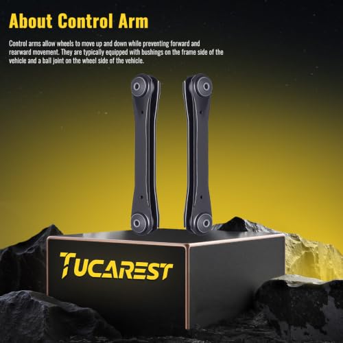 TUCAREST 2Pcs K640734 Left Right Front Lower Control Arm Assembly Compatible With Je-ep 97-06 Wrangler TJ, 84-01 Cherokee, 86-92 Comanche, 84-90 Wagoneer (K660204) Suspension - size: K640734 (97-06 Wrangler,Front or Rear Lower)