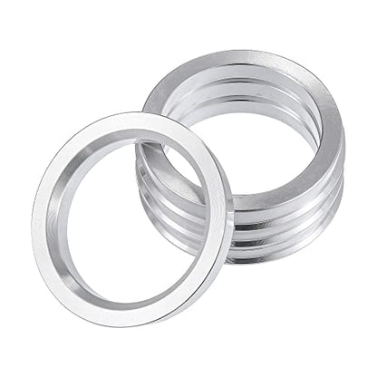 X AUTOHAUX 4pcs OD 66.1mm to ID 54.1mm Aluminum Alloy Hub Centric Rings - size: 66.1-54.1mm