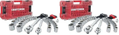 Craftsman Versastack Mechanics Tool Set, 1/4 and 3/8 Inch Drive, 71 Piece (CMMT45171) (Pack of 2) - size: (Pack of 2)