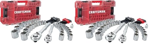 Craftsman Versastack Mechanics Tool Set, 1/4 and 3/8 Inch Drive, 71 Piece (CMMT45171) (Pack of 2) - size: (Pack of 2)